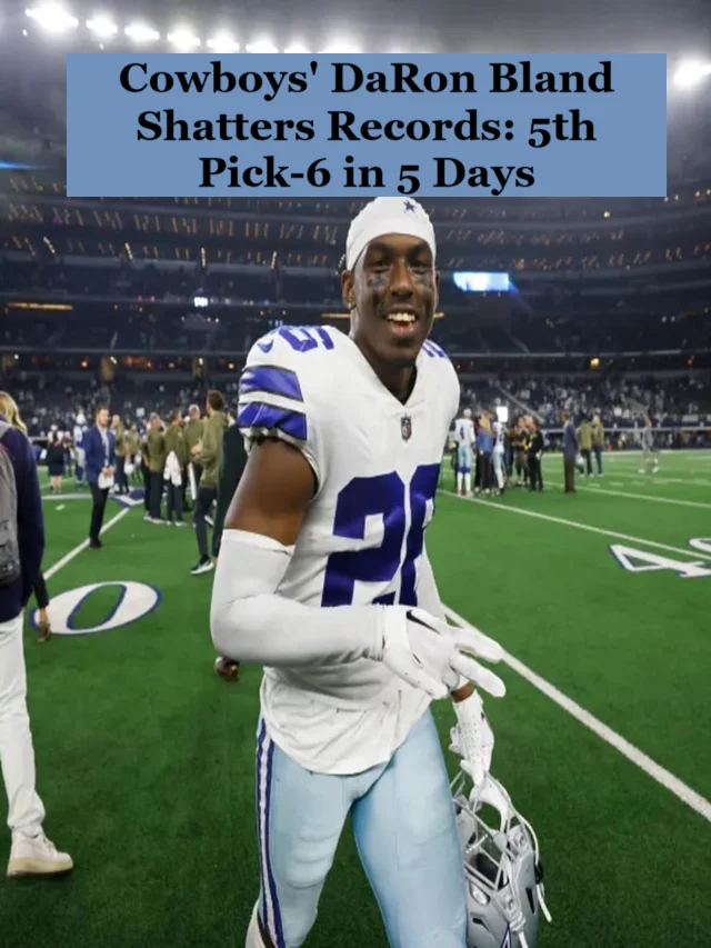 Cowboys' DaRon Bland Shatters Records: 5th Pick-6 in 5 Days (NFL)